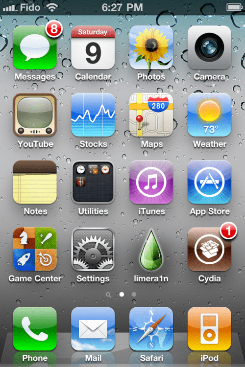 Jailbreake din iPhone 3GS, iPhone 4 med Limera1n (Windows)