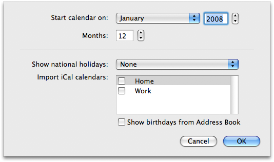 How to Create a Custom Calendar in iPhoto 08