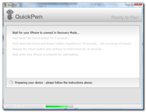 Come Liberare il tuo iPhone 3G ver. 2.x.x Usando QuickPwn (Windows)