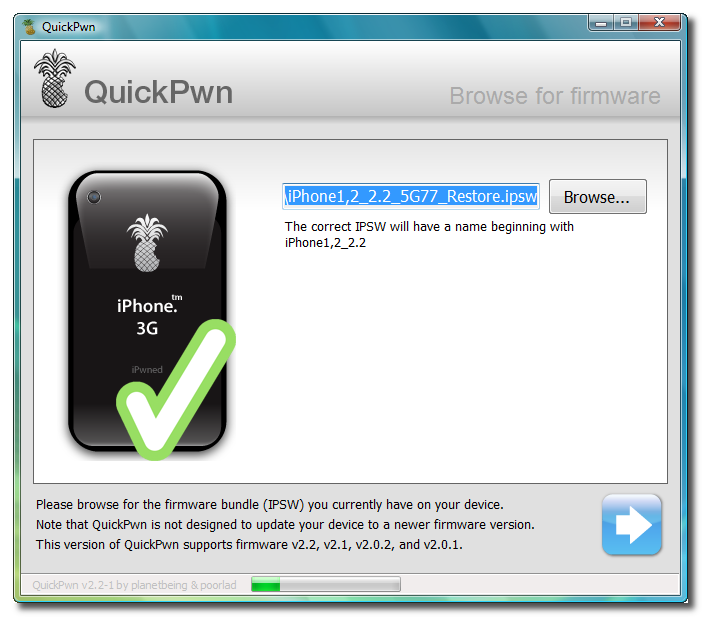 quickpwn iphone 3g 4.2.1