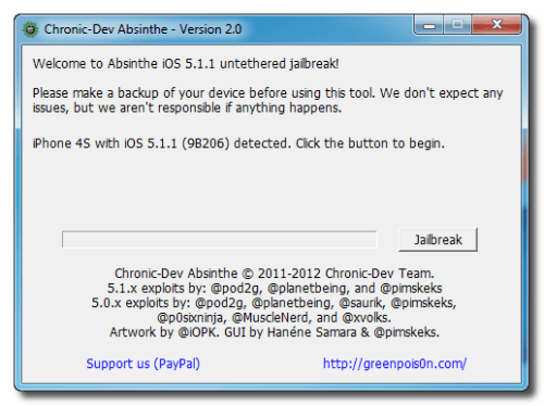 Cara Melakukan Jailbreak pada iPhone dengan Absinthe 2.0 (Windows) [5.1.1]