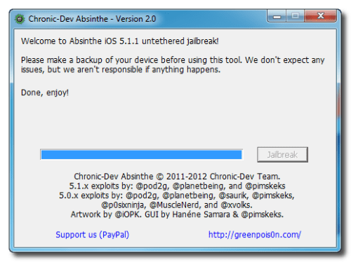 Absinthe 2.0 kullanarak iPhone Jailbreak Nasıl Yapılır  (Windows) [5.1.1]