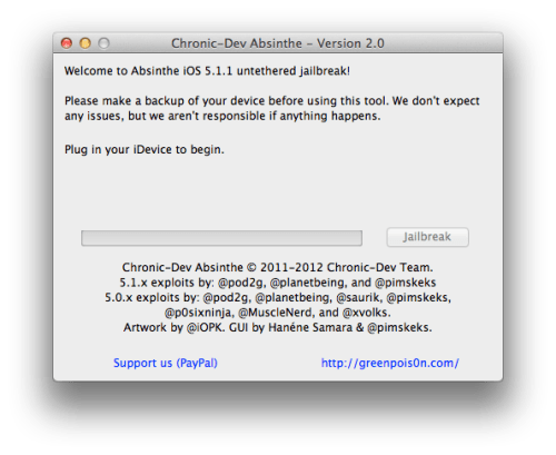 Comment Jailbreaker son iPhone en utilisant Absinthe 2.0 (Mac) [iOS 5.1.1]