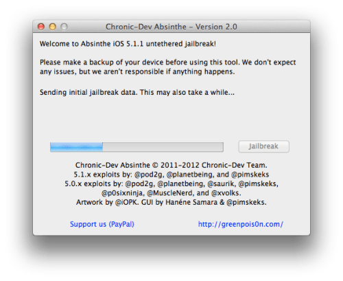 Comment Jailbreaker son iPhone en utilisant Absinthe 2.0 (Mac) [iOS 5.1.1]