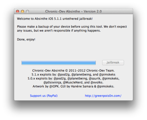 Como hacer el Jailbreak a su iPhone Usando Absinthe 2.0 (Mac) [5.1.1]