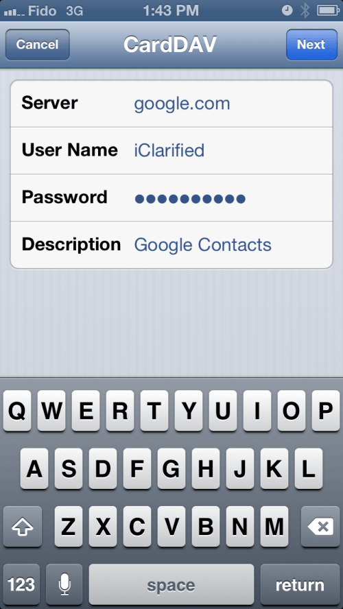 How to Sync Google Contacts to iOS Using CardDAV