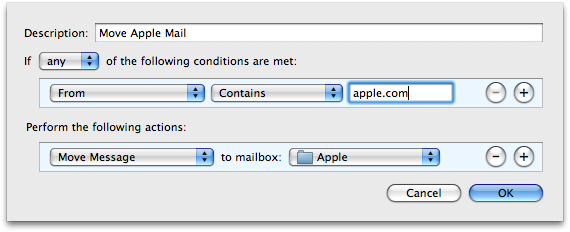 How to Manage Email Using Rules in Apple Mail
