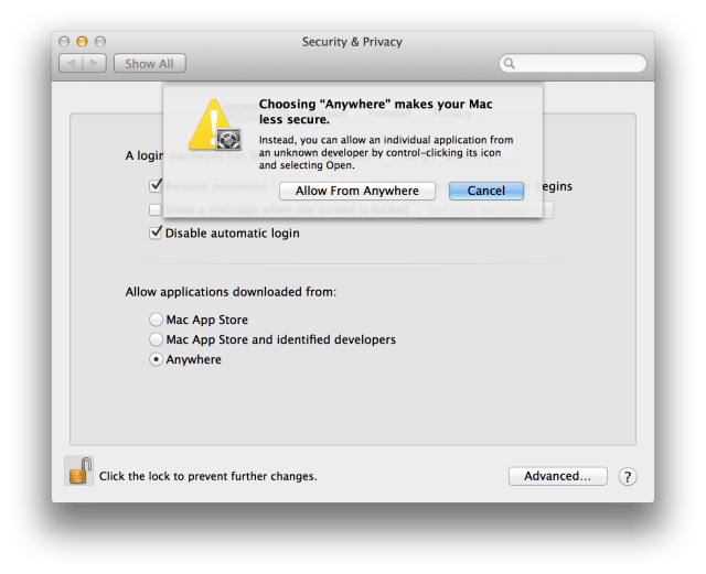 How to Open Applications From Unidentified Developers in Mac OS X Mountain Lion