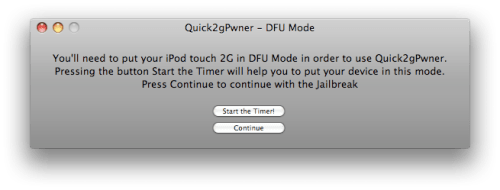 Comment jailbreaker votre iPod Touch 2G avec Quick2gPwner