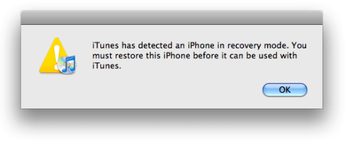 Sätta en iPhone/iPod Touch i återställnings