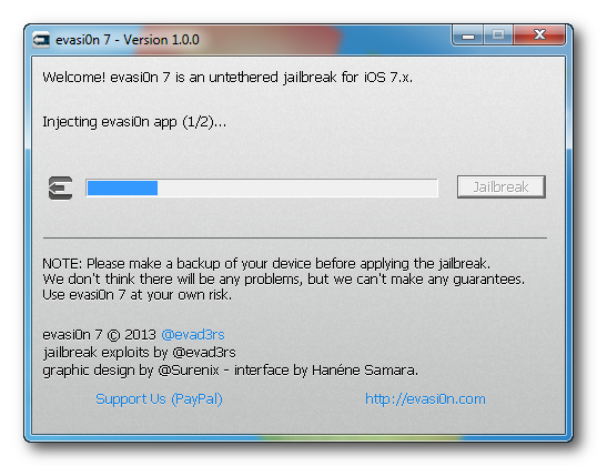  ¿Cómo hacer jailbreak a tu iPhone 5s, 5c, 5, 4, 4s, en iOS 7 Uso Evasi0n (Win)?