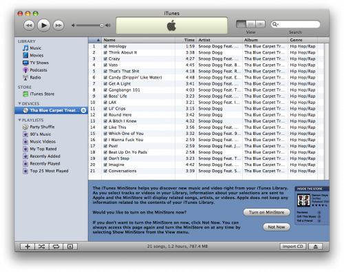 Import CD tracks into iTunes