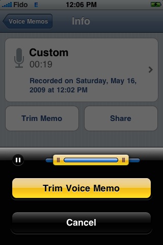 Jak vytvořit Hlasovou poznámku [iPhone OS 3.0]