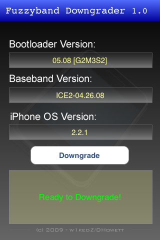 Como hacer un  &quot;Downgrade&quot;  al baseband de tu iPhone 3G usando Fuzzyband