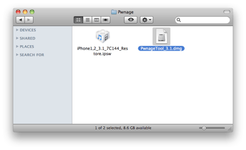 Jak wykonać Jailbreak iPhone 3G fw. 3.1 używając PwnageTool (Mac)