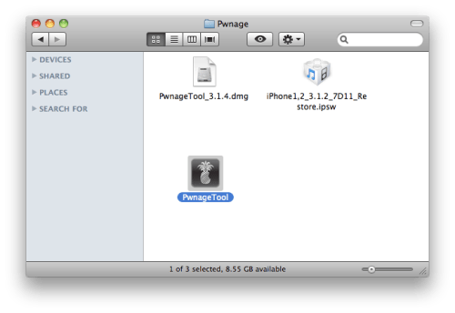 Comment jailbreaker votre Iphone 3G sous le firmware 3.1.2 avec PwnageTool