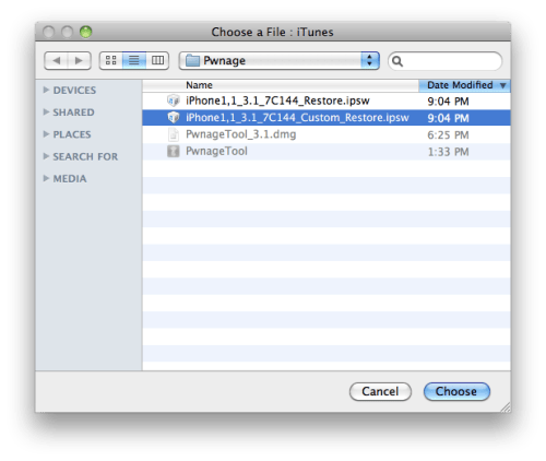 Како откључати/отворити iPhone 2G на OS 3.1 користећи PwnageTool (за Мекинтош)