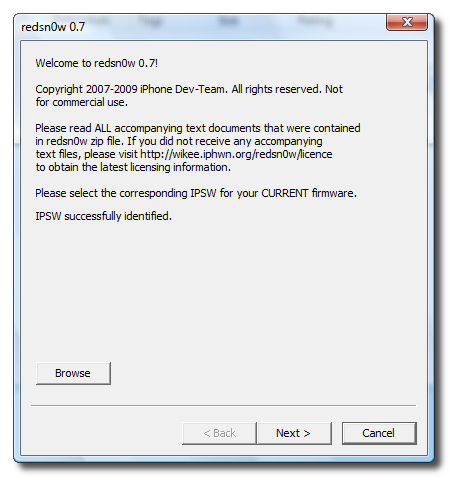 Tutorial untuk Jailbreak iPhone 3G anda pada OS 3.0 dengan Redsn0w