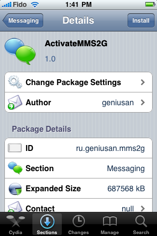 Jak uruchomić usługę MMS w iPhone 2G