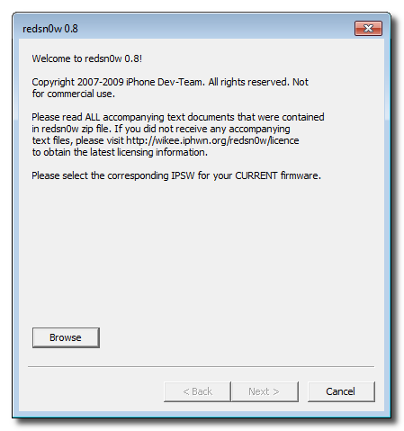 Comment Jailbreaker votre iPhone 3GS (OS 3.0.X) en utilisant RedSn0w (Windows)