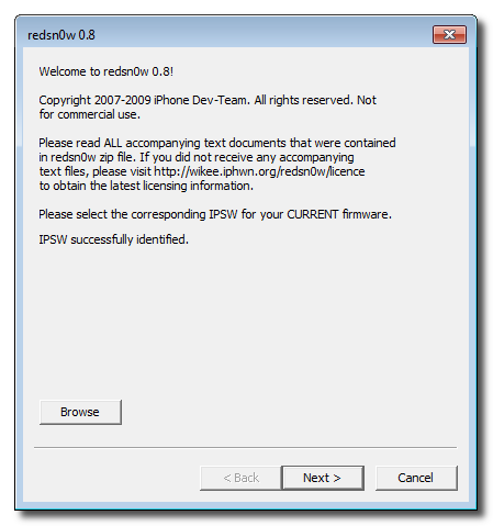 Comment Jailbreaker votre iPhone 3GS (OS 3.0.X) en utilisant RedSn0w (Windows)