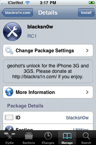 Como desbloquear el Iphone 3G, 3GS usando BlackSn0w