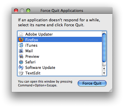 How to Force Quit an Application