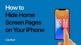 How to Hide Home Screen Pages on Your iPhone [Video]