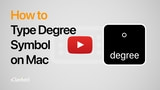 How to Type Degree Symbol on Mac [Video]