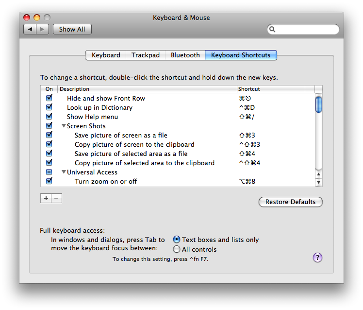 How to Change or Add OS X Keyboard Shortcuts