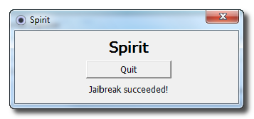 Spiritを利用したiPhoneのJailBreak方法 (Windows) [3.1.2, 3.1.3]