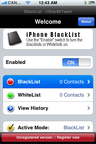 Como filtrar chamadas do iPhone e Mensagens de Texto (SMS) Usando iBlackList