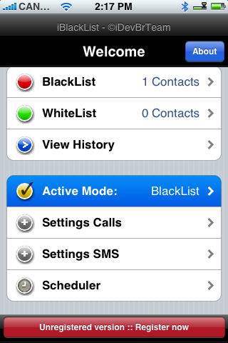 Como filtrar chamadas do iPhone e Mensagens de Texto (SMS) Usando iBlackList