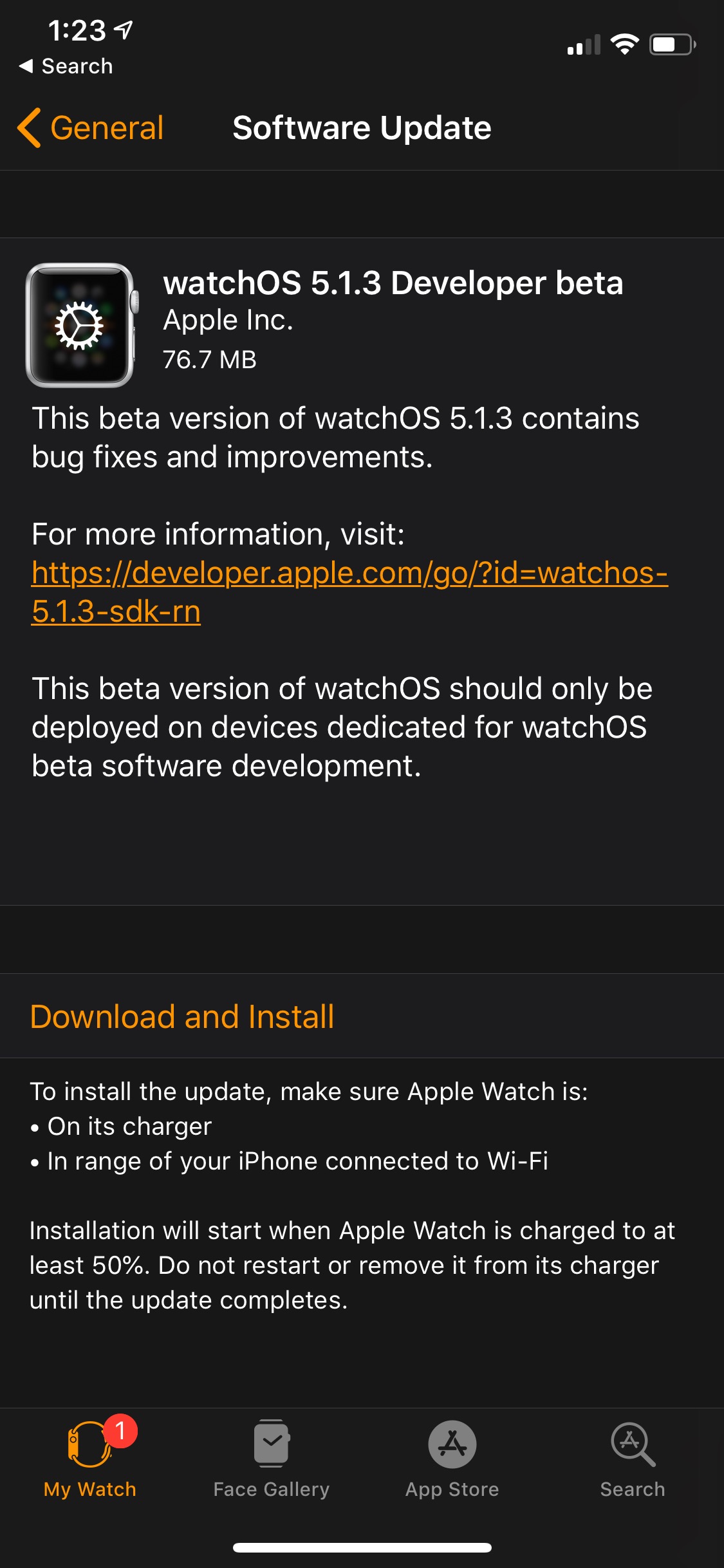 Apple Seeds watchOS 5.1.3 Beta to Developers [Download]