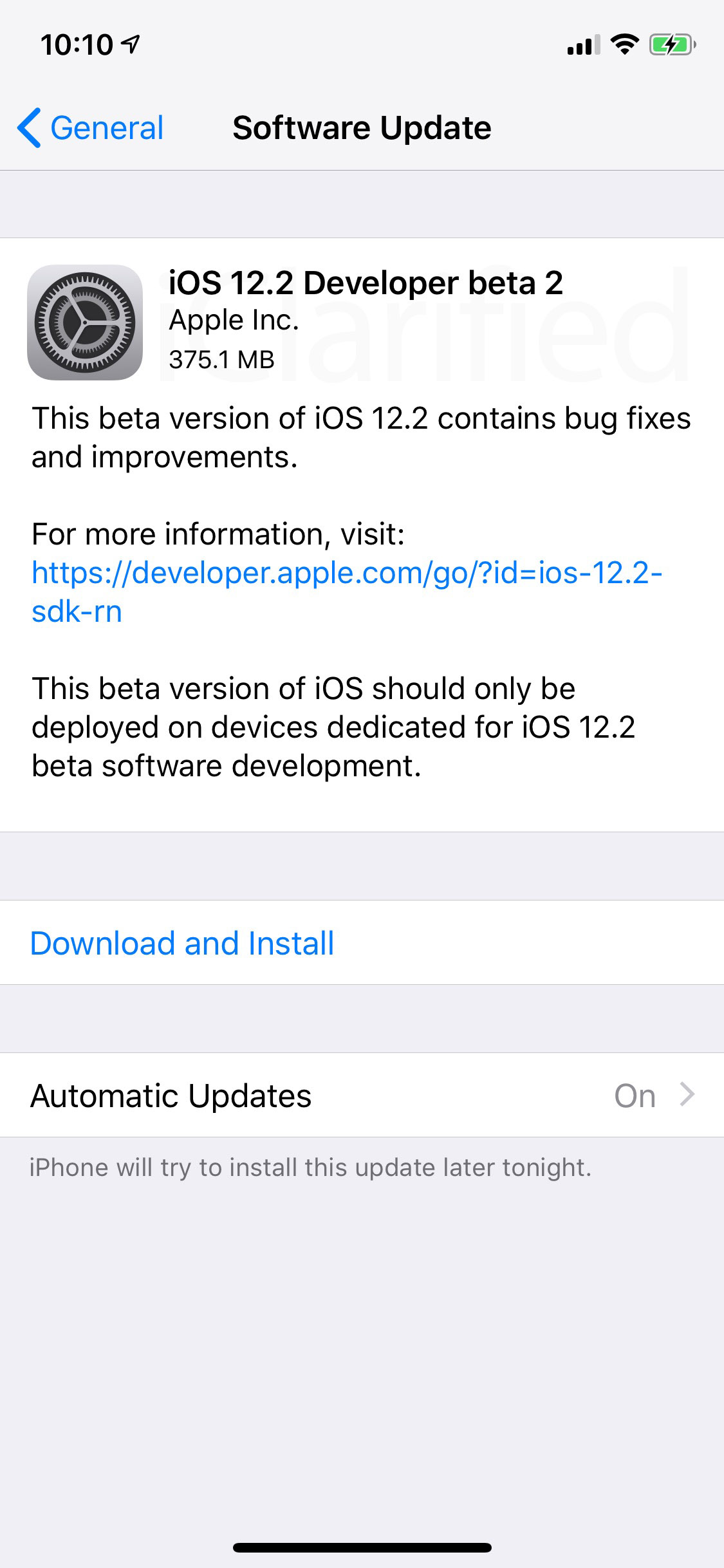 Apple Releases iOS 12.2 Beta 2 to Developers [Download]