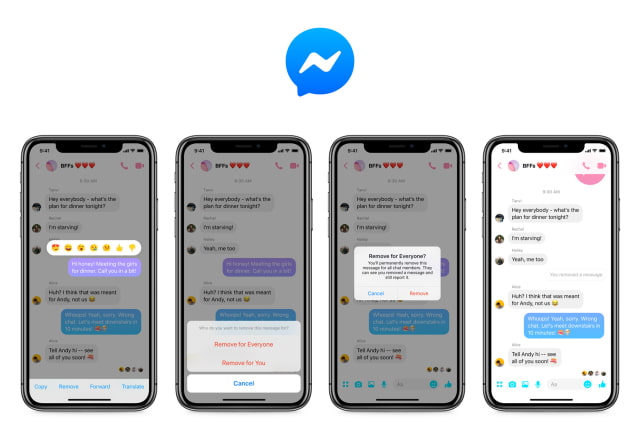 Facebook Messenger Now Lets You Unsend Messages