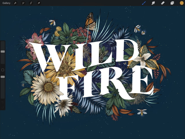 Procreate Now Lets You Add Editable Typography to Your Illustrations