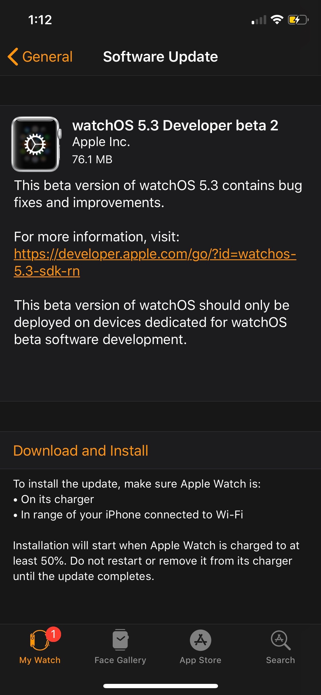 Apple Seeds watchOS 5.3 Beta 2 to Developers [Download]