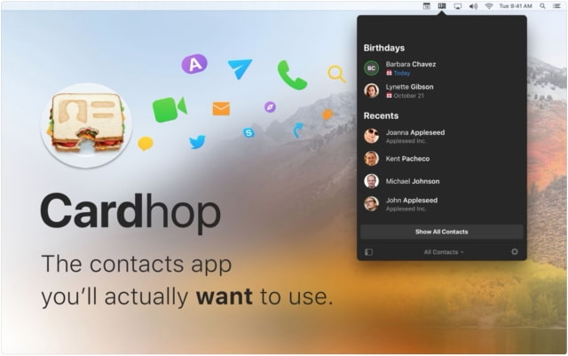 Flexibits Updates Cardhop Contacts App for iOS and macOS