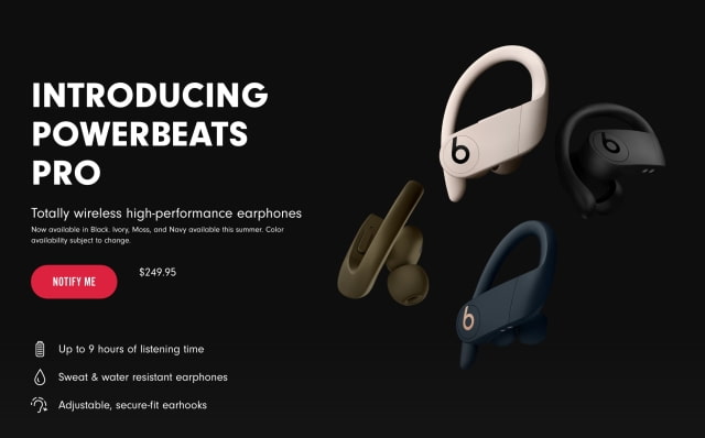 Powerbeats Pro Will Be Available to Pre-order in Ivory, Navy, Moss on August 22