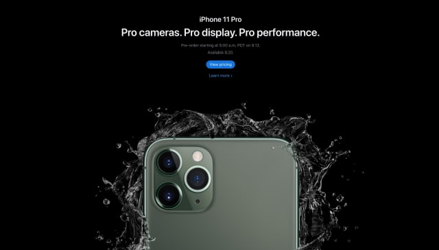 Reminder: iPhone 11 and iPhone 11 Pro Pre-Orders Go Live at 5:00am PDT Tomorrow!