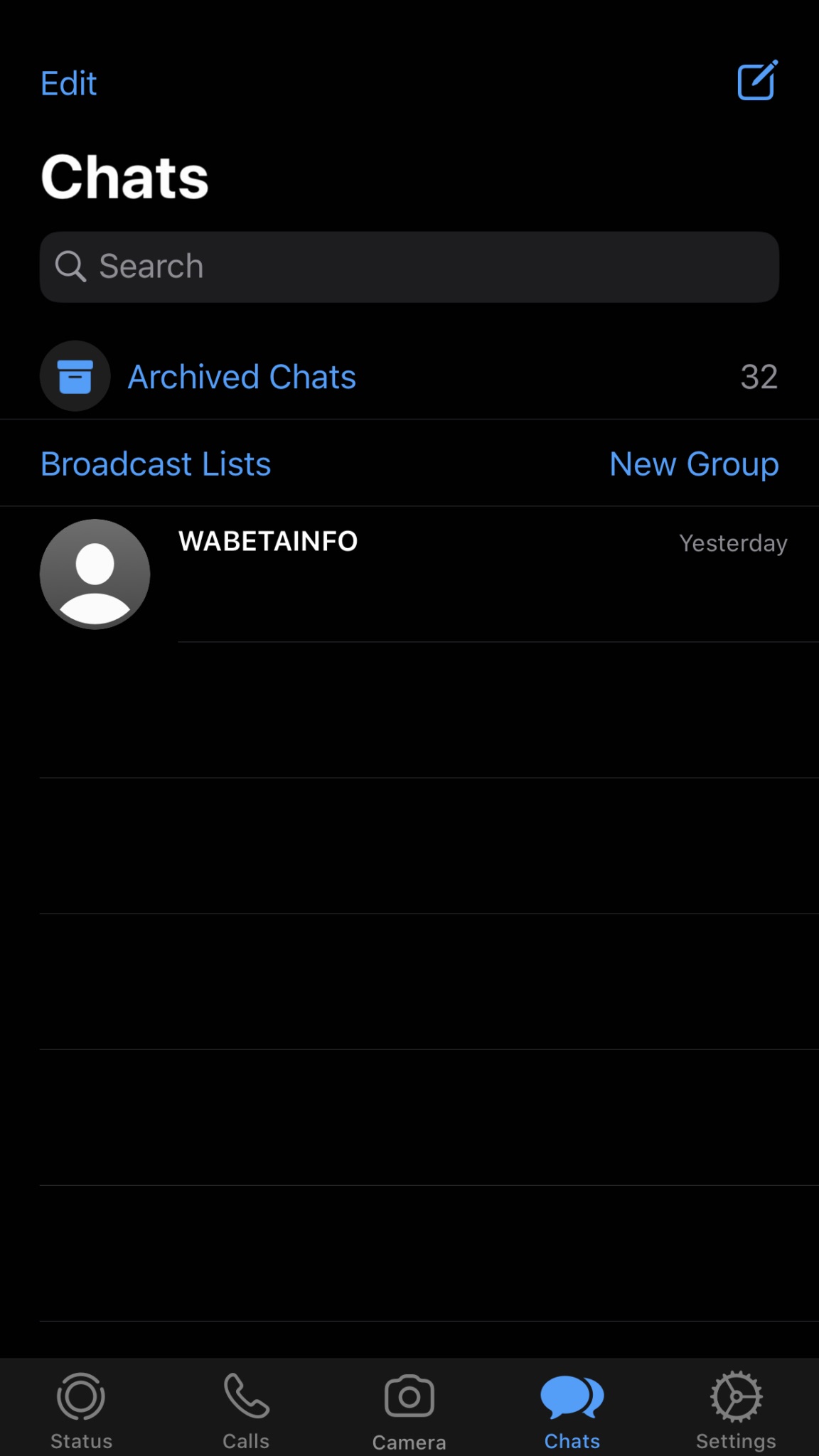 WhatsApp Beta Gets iOS 13 Dark Mode Support