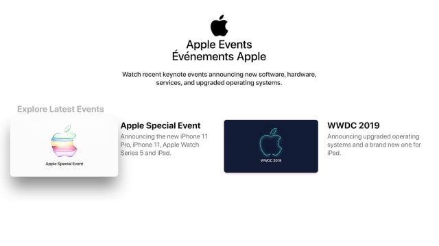 Apple Events is Now Part of the Apple TV App