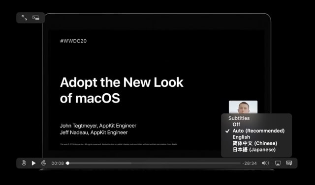 Apple Updates WWDC20 Videos With Japanese and Chinese Subtitles
