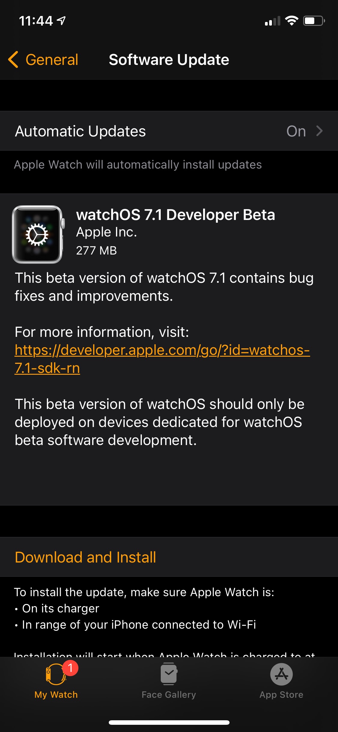 Apple Seeds watchOS 7.1 Beta to Developers [Download]