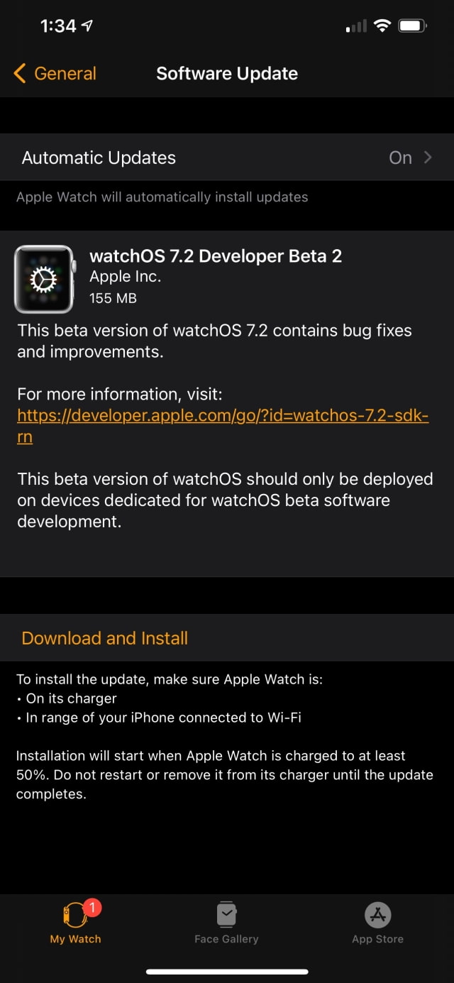 Apple Seeds watchOS 7.2 Beta 2 to Developers [Download]
