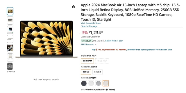 New 15-inch M3 MacBook Air On Sale for $65 Off! [Deal]