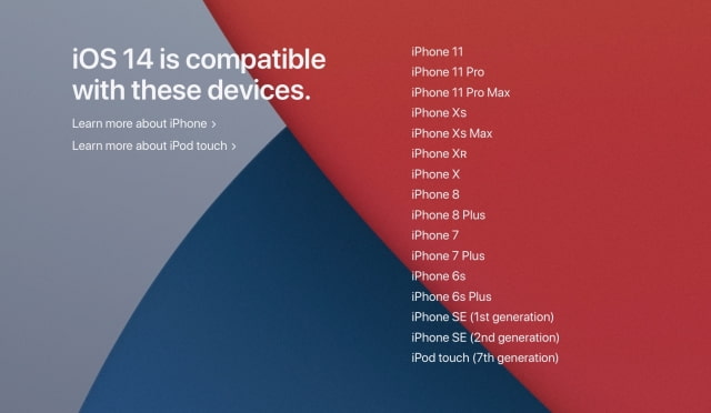 iPhones Compatible With iOS 14