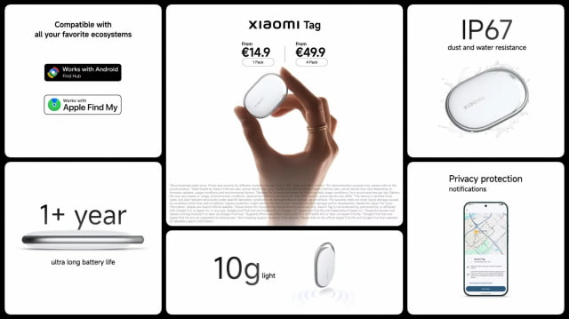 Xiaomi Unveils AirTag Competitor That Works With Apple Find My