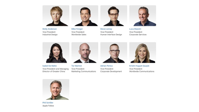 Apple Updates Leadership Page With New Design Chiefs, Exec Title Changes